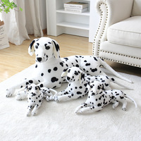 Peluche personnalisée avec logo, simulation de chien tacheté, chien-loup, Golden Retriever, animaux en peluche, poupées, coussin doux Rottweiler, cadeau