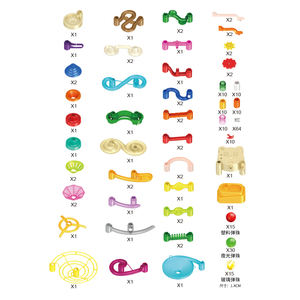 Motorlu asansör ile 236 adet parlayan mermer Run-inşaat yapı taşları, glow-in-the-koyu mermerler, kök hediye - Product Image 5