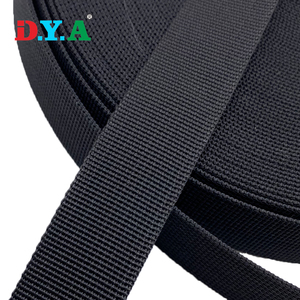 Bonne qualité Nylon pp <span class=keywords><strong>Sangle</strong></span> <span class=keywords><strong>Noir</strong></span> 25mm 38mm 1 pouce 1.5 pouces personnalisé Polyester Nylon PP Sangles pour ceinture - Product Image 1