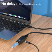 USB 2.0 Aktives Verlängerungskabel 5M-30M Geflochtene Abschirmung Booster-Chipsatz für Kamera- und Computernutzung