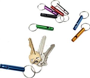 New <b>Wholesale</b> Women Outdoor <b>Self</b> <b>Defense</b> Key Chains Product Aluminum Material Survival Whistles <b>Keychain</b> Safe Key Ring Accessory - Product Image 4