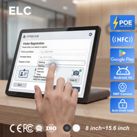 Solution Câble Unique PoE pour Tablette Android 14 Type L, Affichage de Type Panneau de Bureau RK3576 pour la Gestion Intelligente des Bureaux