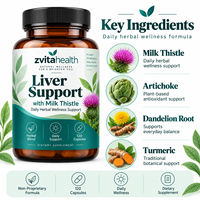 Capsules végétales de soutien hépatique à 20 nutriments, marque privée, avec jujube, chicorée et pissenlit