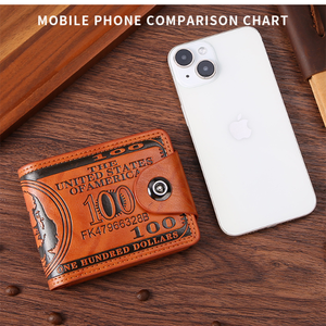 Nuovo portafoglio da uomo in pelle di colore Billetera - Product Image 4