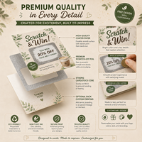 Cartes à gratter promotionnelles personnalisées pour cafés et restaurants, en papier offset écologique, avec remerciements et récompenses, vente en gros, conception gratuite