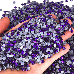 BOBOHOO nouveau Hotfix strass héliotrope et violet couleur SS6-SS30 Flatback strass perles en vrac pour fer Costumes robes - Product Image 2