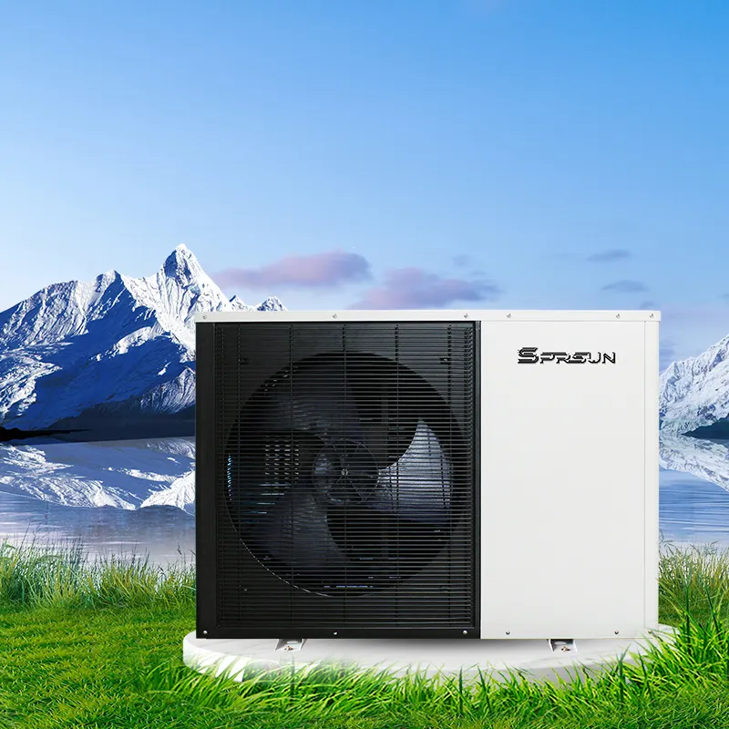 SPRSUN A +++ R32ปั๊มอากาศร้อน,ปั๊มอากาศเข้าน้ำเพื่อให้ความร้อนเย็นและน้ำร้อน