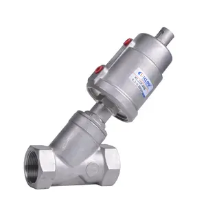 Angle Seat Valve Stainless Steel High Temperature Pneumatic Steam Thread Corrosion Resistant Y Type Angle Seat Valve For Disinfection Pharmacy
