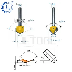 ACP Sheet Cutting Bit ACP Carbide Router Bits ACM Vgroove Milling Cutter Tool Grooving Router Bit For ACP