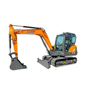 Pelle sur pneus DX60E 6 tonnes de haute qualité de Corée sur chenilles hydrauliques avec moteur à faible consommation Engrenage de pompe à moteur Garantie 1 an - Product Image 1