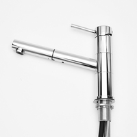 SANIPRO SUS304 chromé levier unique rotatif cuisine salle de bain évier robinet d'eau extractible vers le bas bassin mitigeur