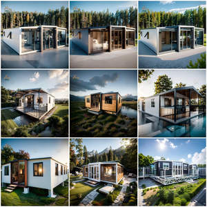 20-Fuß Mobiles Faltbares Container-Anhängerhaus auf Rädern für Malerische Rückzugsorte oder Glamping-Pods Energieeffiziente Fertighäuser - Product Image 2