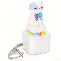 En gros Porte-clés grenouille sonore et lumineuse dorée, jouet anti-stress créatif et amusant, pendentif de sac