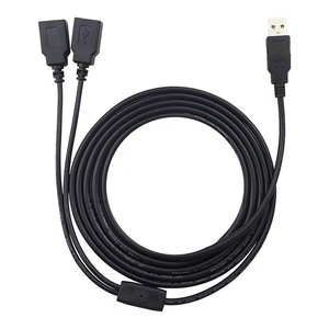 <b>USB</b> <b>2.0</b> a Male to 2 Dual 2 <b>USB</b> Female Jack Y Splitter Hub Power Cord <b>Usb</b> Splitter <b>Cable</b> - Product Image 2