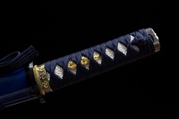 Wakizashi Longquan fait main de deuxième génération en bambou amère, 55 cm, tempéré à l'argile, épée courte de samouraï haut de gamme, cadeau, accessoire de cosplay