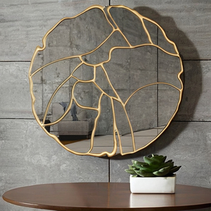 Modern Round Wall <strong>Mirror</strong> Rustic-Classic Decorative Wall Hanging <strong>Mirror</strong> for Home Living <strong>Room</strong> Furniture <strong>Bed</strong> <strong>Room</strong> <strong>Mirror</strong> - Product Image 6