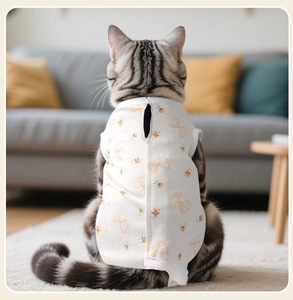 Tuta di recupero gatto vestiti gattino gatti dopo l'intervento chirurgico tuta di Spay chirurgico per gatti donna Post-chirurgia o malattie <span class=keywords><strong>della</strong></span> pelle protezione - Product Image 5