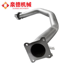 Tuyau d'échappement en acier inoxydable pour pièces de camion malaxeur/pompe Isuzu, arrière quatre trous, deux trous, trois essieux, compatible 1-22124033-0 - Product Image 5