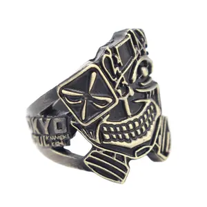 Anime Tokyo Ghoul Brons Logo Ring Voor Mannen