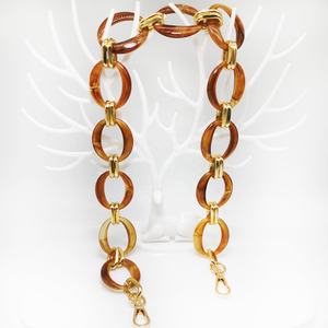 คุณภาพสูงแฟชั่นอะคริลิค + อลูมิเนียมสุภาพสตรีกระเป๋าวัสดุที่เหมาะสม Chain39 * 34มิลลิเมตรเรซิ่นกระเป๋าสายโซ่กระเป๋าถือ - Product Image 6