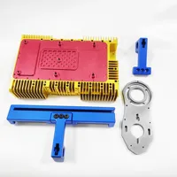 Support de fixation en titane et aluminium 7075 usiné CNC sur mesure à 5 axes avec anodisation