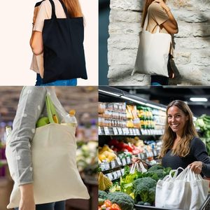 Sac fourre-tout en toile de coton réutilisable et écologique, design tendance, avec logo personnalisé imprimé par transfert thermique et sublimation – Offre Spéciale - Product Image 2