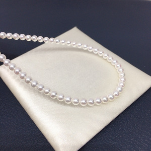 Collier <span class=keywords><strong>Miu</strong></span> Xi en argent 925 avec perles d'eau douce naturelles haute brillance, chaîne de perles pour bébé, blanc/gris, unisexe, vente en gros de bijoux - Product Image 6