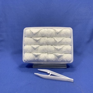 Cotton White Checker Airline Khăn Giấy Osibori Dùng Một Lần Với Hoa Văn Đẹp - Product Image 3