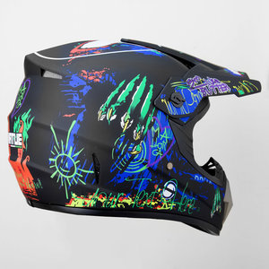 Casco de moto de cross aprobado por VIRTUE DOT, diseño elegante, material ABS, disponible en Blanco/Negro, tallas S/M/L/XL - Product Image 3