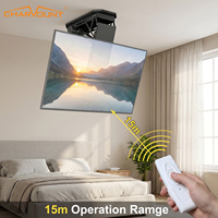 Support de télévision motorisé à télécommande électrique Charmount, support de plafond inclinable, hauteur réglable, salon intelligent