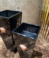Furnitur vila mewah ruang tamu vas bunga kayu Solid berdiri