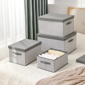 Modern Style Foldable <strong>Wardrobe</strong> Tidy New Rectangular Aluminum Fabric Clothes <strong>Storage</strong> Box Lid Household Articles <strong>Storage</strong> <strong>Solution</strong> - Product Image 3