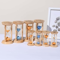 Sablier en bois original coloré personnalisé avec logo, 1, 3 ou 5 minutes, avec veilleuse