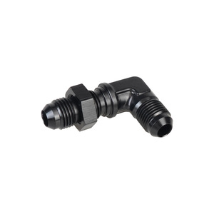 Conector de Codo de Aluminio de 90 Grados AN6 AN8 AN10, Adaptador Macho Hembra, Conectores Automotrices Negros - Product Image 1