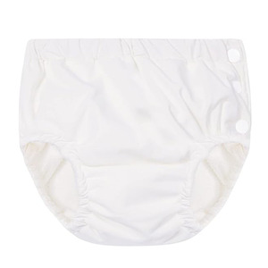 7048 respirant Polyester bébé nager imperméable réutilisable couches en tissu <span class=keywords><strong>lavable</strong></span> bouton pression fermeture doux bébé couches de bain - Product Image 2