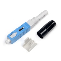 Conector de montaje rápido de fibra óptica de uso repetido, prepulido SC PC UPC APC para instalación rápida de equipos