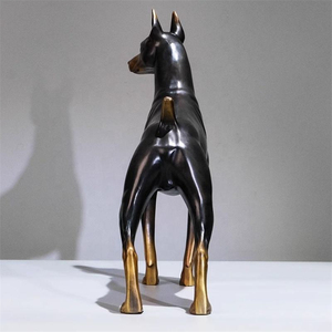Escultura de bronce de <span class=keywords><strong>tamaño</strong></span> real Doberman <span class=keywords><strong>Pinscher</strong></span> - Product Image 2