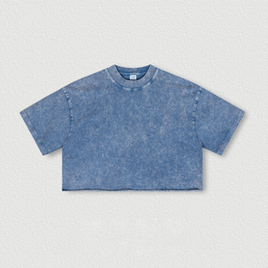 Chất Lượng Cao 2025 Mùa Hè Thời Trang Dạo Phố Cô Gái Trẻ Của Phụ Nữ Crop Top Tùy Chỉnh Cổ Điển Crop Tops - Product Image 6