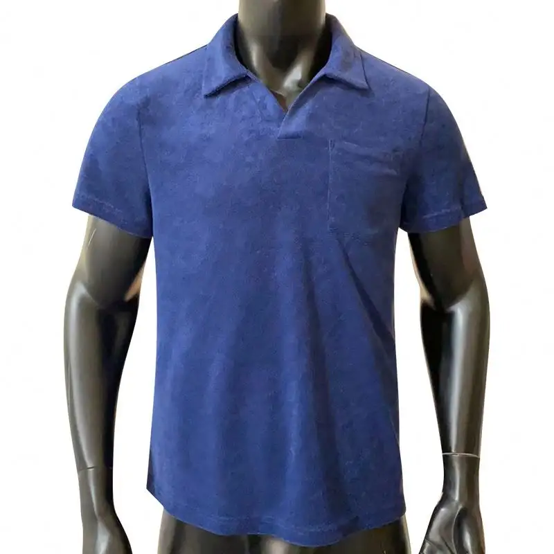 2022 Op Maat Gemaakte Biologisch Katoenen T Shirt Poloshirt Terry Bullough Polohanddoek T Shirt Heren
