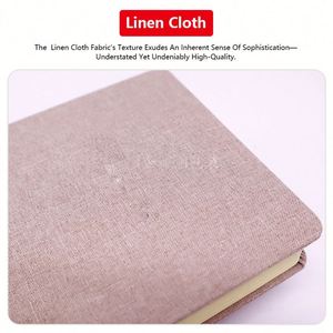 Carnet A5 personnalisé à couverture rigide en tissu épais, journal en lin pour la promotion, idéal pour les fournitures scolaires - Product Image 3