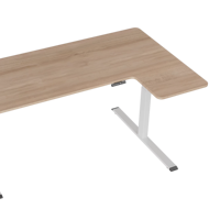 Bureau d'ordinateur en forme de L de coin de levage électrique personnalisé pour le bureau