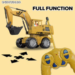 Vente en gros de joints mobiles 5 canaux Rc Engineering Vehicle Truck 1:16 Scale Remote Control Digger Excavator Toy avec lumière - Product Image 3