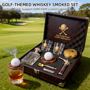 Set de Whisky de Lujo para Fumar, Serie Golf, Regalos Personalizados para Clubes y Eventos, Servicios Personalizados OEM/ODM, Cóctel Ahumado, Bourbon - Product Image 2