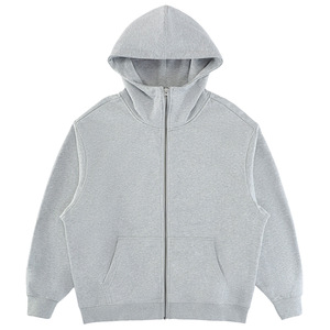 <span class=keywords><strong>Felpa</strong></span> <span class=keywords><strong>con</strong></span> <span class=keywords><strong>Cappuccio</strong></span> <span class=keywords><strong>Grigio</strong></span> <span class=keywords><strong>Scuro</strong></span> <span class=keywords><strong>con</strong></span> Zip, Stampa a Rilievo, Ricamo Personalizzato, Produzione in Fabbrica, 460gsm, <span class=keywords><strong>Felpa</strong></span> Pesante Neutra - Product Image 6