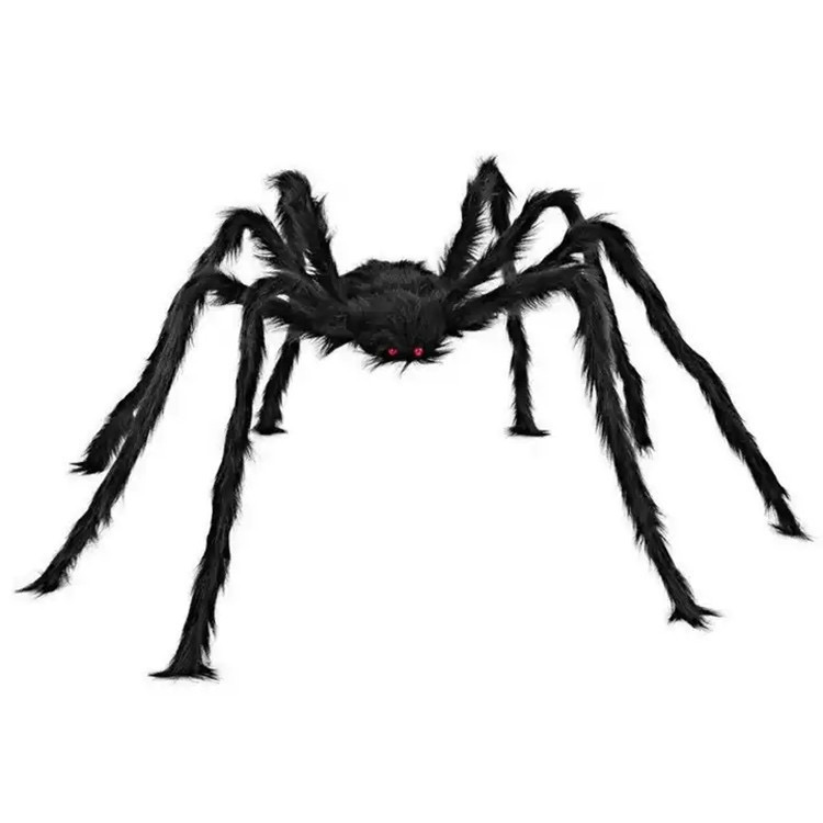 Decoration Haunted House Halloween Party Festivals Outdoor Props Plush Large Giant Spiders