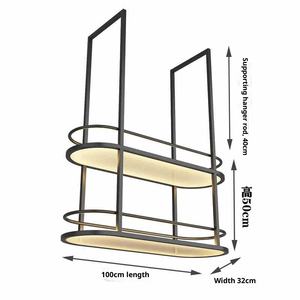 Mostrador de Bar colgante, gabinete de vino iluminado, diseño de Panel, construcción de hierro y Metal, almacenamiento moderno para botellas de copas de vino - Product Image 6