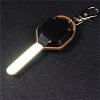 Lampe torche LED d'urgence COB ultra-lumineuse en forme de clé, mini lampe porte-clés, vente en gros