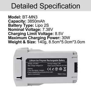 UAV av V our mAh تحديثات بطاريات صغيرة 4 برو <span class=keywords><strong>3</strong></span> سلسلة Mini3 برو بطارية رحلة ذكية - Product Image 6