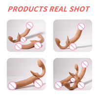 Vibrador Doble para Mujeres Adultas, Dildo para Parejas, Juguete Sexual para Chicas, Juguete Sexual Lésbico para Hombre y Mujer