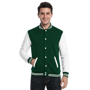 <b>Men's</b> Custom Design Solid Color Varsity <b>Jacket</b> Quick Dry <b>Waterproof</b> Wool and Fabric <b>Winter</b> CollegeBaseballjacket for <b>men</b> - Product Image 1